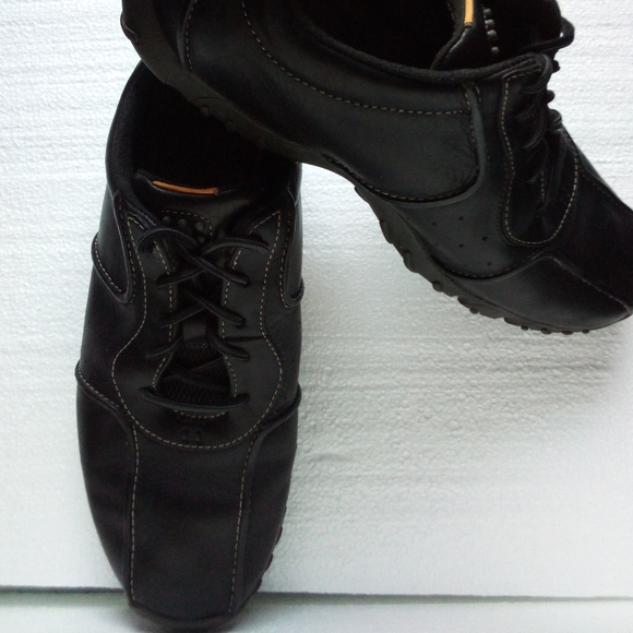 Timberland Leather Driver Lace-up Shoes Sneakers Men's 9M Black - Picture 4 of 16